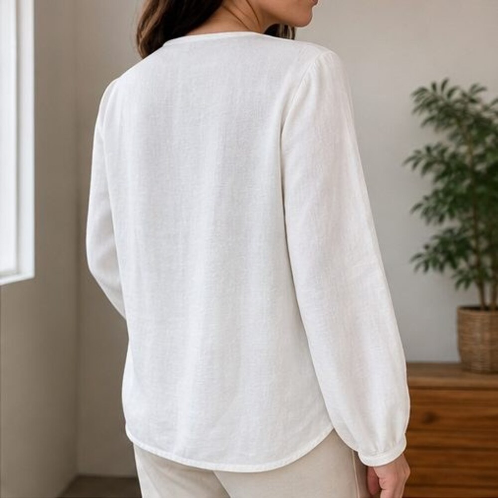 Ivory Smocked Top - Picture 3 of 6